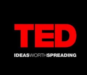 Logo of Ted Talk linking to a talk on algorithms and artificial intelligence.